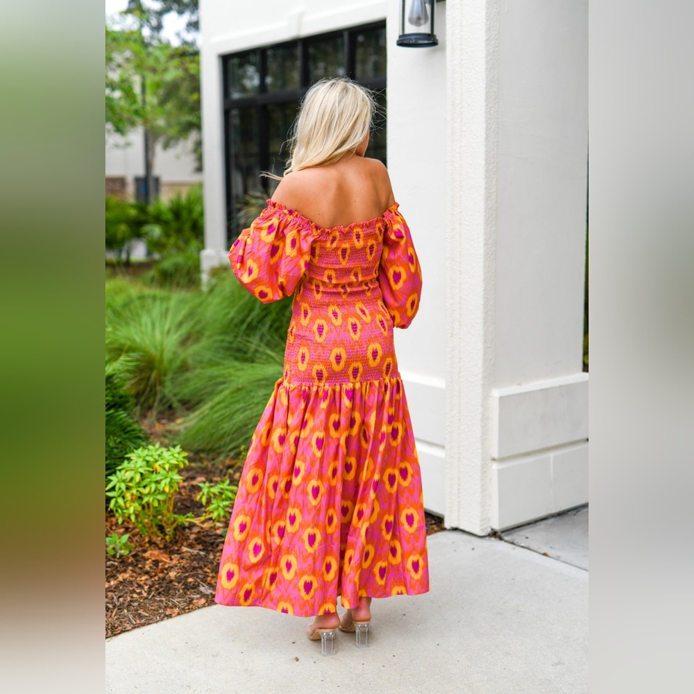ZARA * BOHO PRINTED MIDI DRESS - Picture 15 of 16